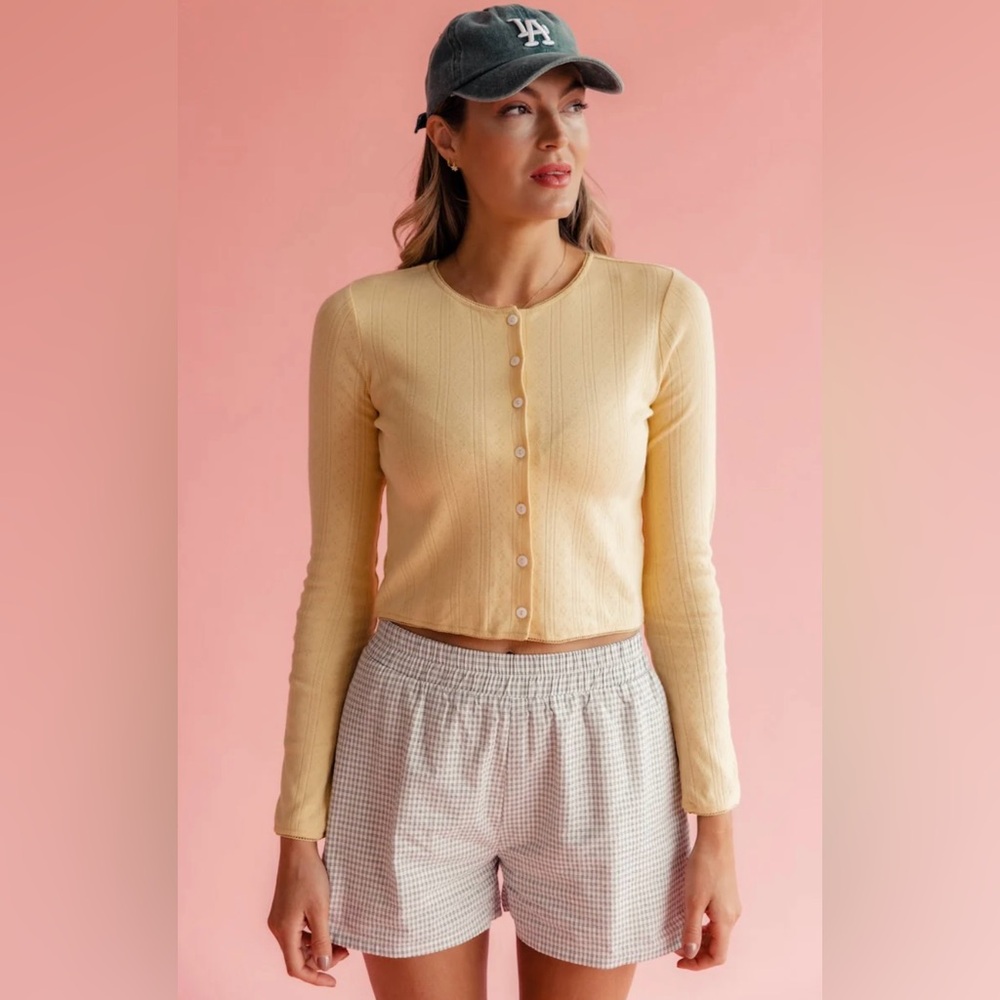 NWOT Roolee Pointelle Cardigan - Small